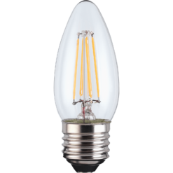 LED Filament Candle 4W E27 Clear Light Bulb