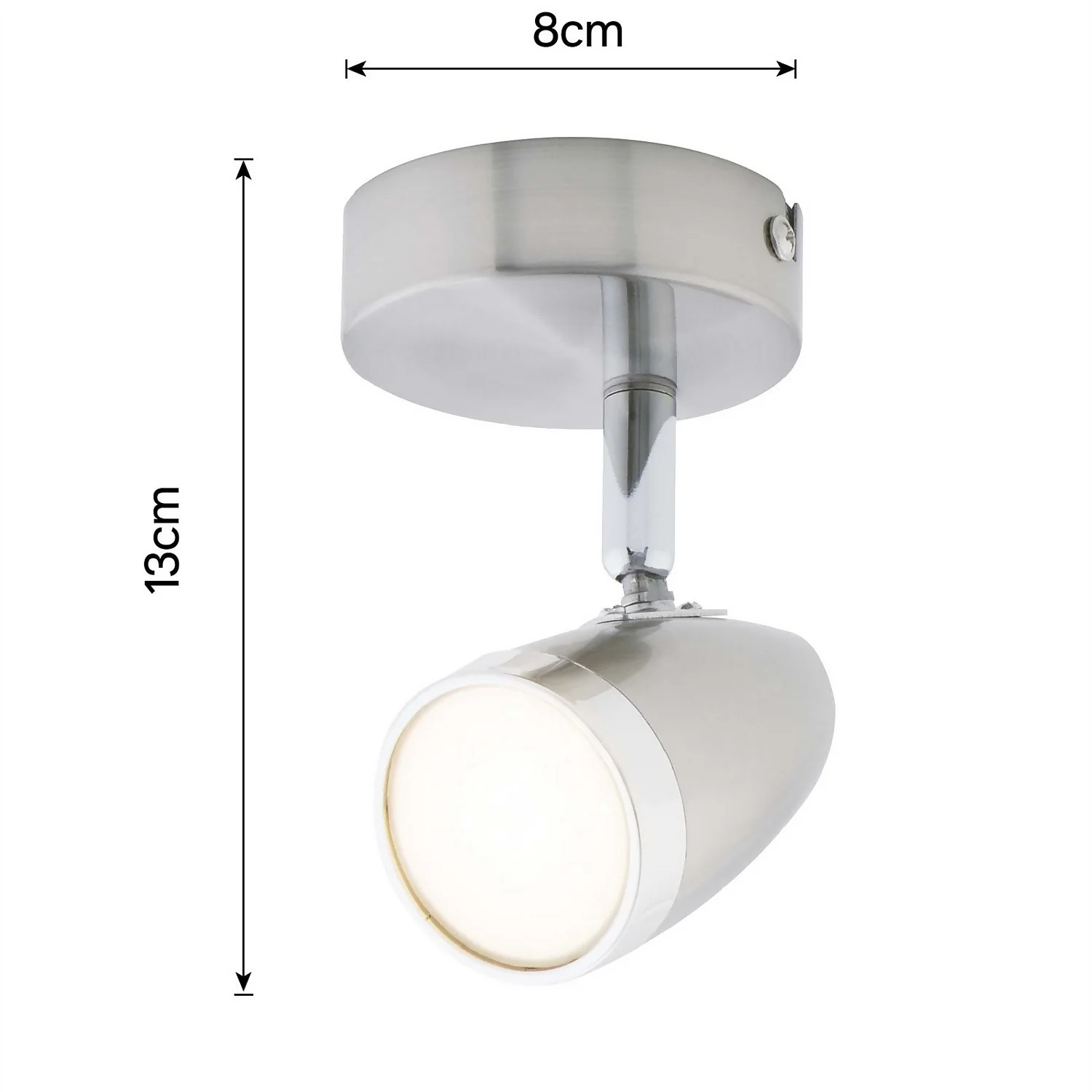 Vector 1 Bar LED Spotlight - Satin Nickel 6 Vector 1 Bar LED Spotlight - Satin Nickel - Image 4
