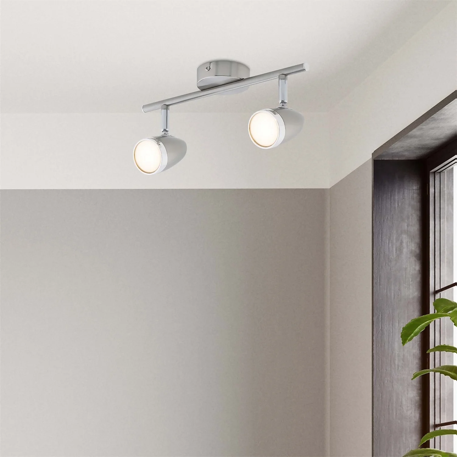 Vector 2 Bar LED Spotlight - Satin Nickel 4 Vector 2 Bar LED Spotlight - Satin Nickel - Image 2