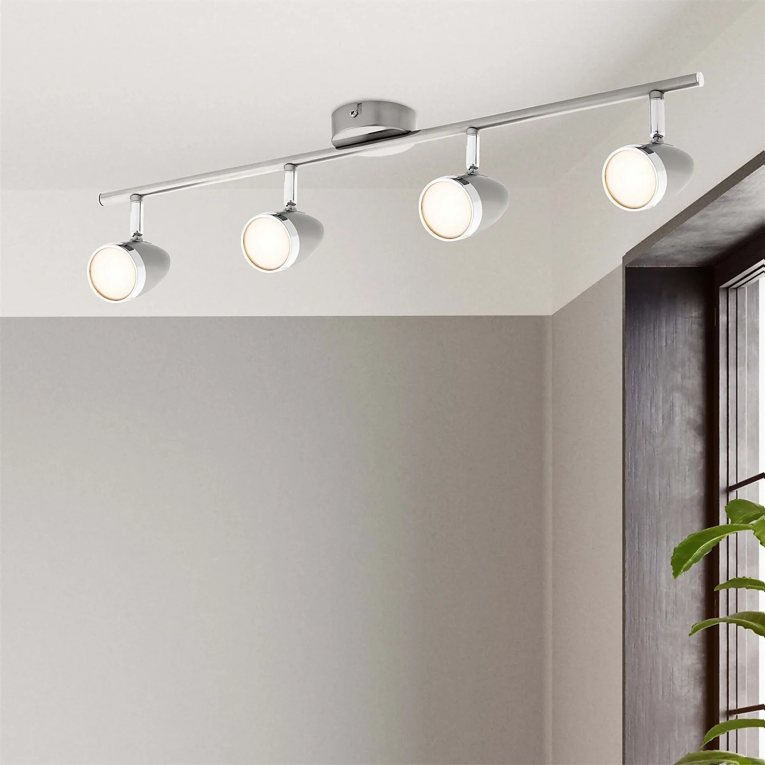 Vector 4 Bar LED Spotlight - Satin Nickel 4 Vector 4 Bar LED Spotlight - Satin Nickel - Image 2