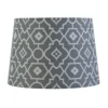 Patterned Tapered Lamp Shade - Grey 2 Patterned Tapered Lamp Shade - Grey -Chic Lighting Store 12812945 2034831963084479
