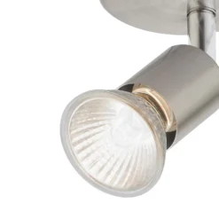Rochdale 1x 35W Spotlight - Brushed Stainless Steel -Chic Lighting Store 12813666 1574843085971155