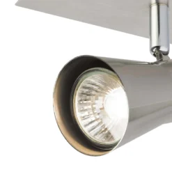 Swansea 1x 35W Spotlight - Brushed Stainless Steel -Chic Lighting Store 12813668 7694843086289005