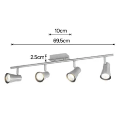 Swansea 4x 35W Spotlight - Brushed Stainless Steel -Chic Lighting Store 12813798 3324843086454485