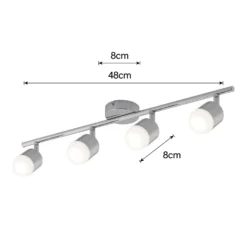 Pallas 4x 5W LED Spotlight - Chrome -Chic Lighting Store 12813806 5574843086961875