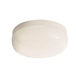 Cocoon Oyster 20cm Clipper Flush Ceiling Light - White