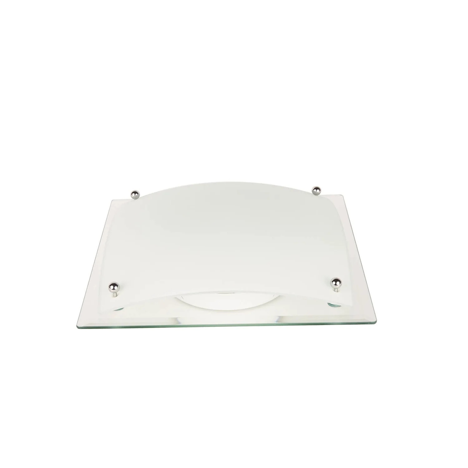 Glacier Oyster 32cm Square Flush Ceiling Light - White 3 Glacier Oyster 32cm Square Flush Ceiling Light - White