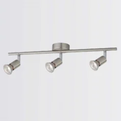 Rochdale 3 Lamp Spotlight Bar - Brushed Stainless Steel -Chic Lighting Store 12815760 1524843350319008