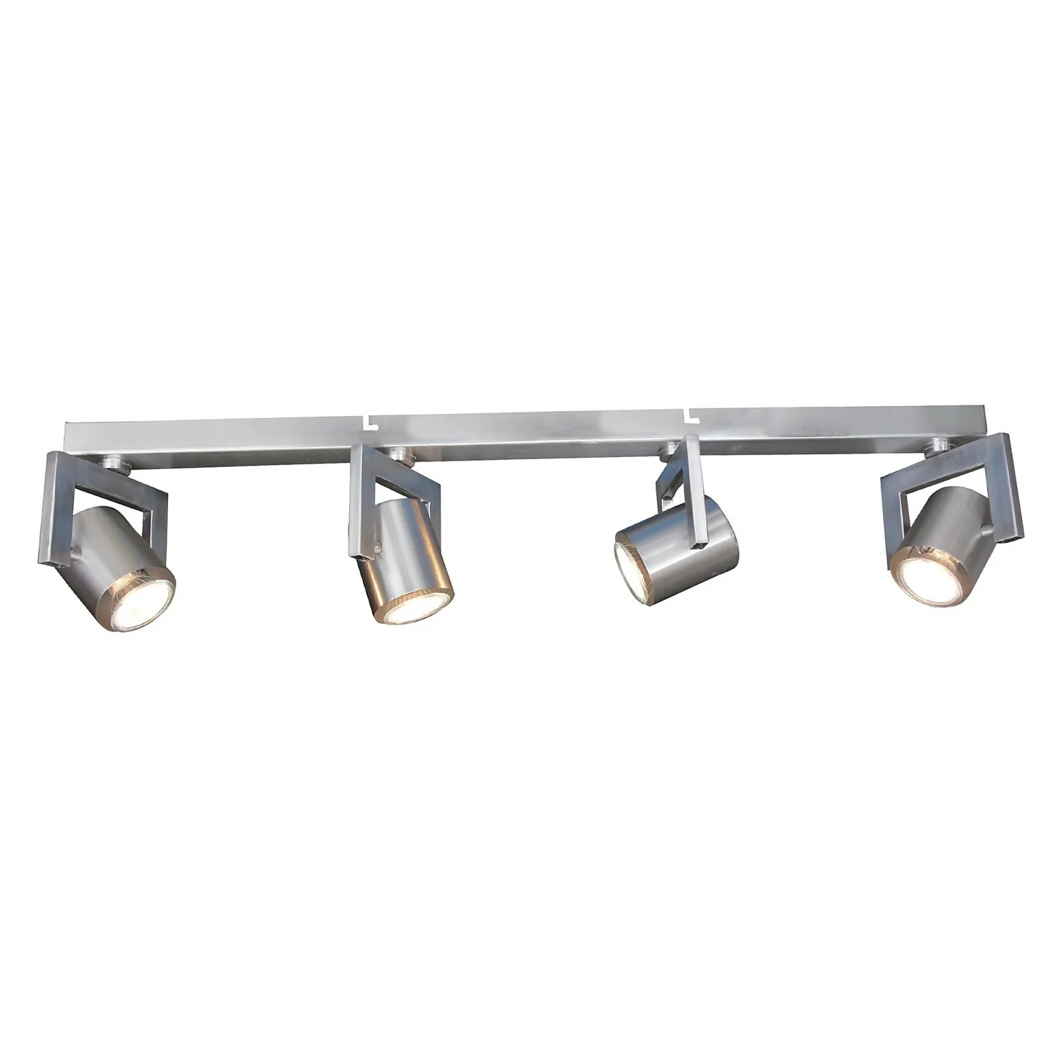 Yorkie 4 Lamp Spotlight Bar - Satin Nickel 3 Yorkie 4 Lamp Spotlight Bar - Satin Nickel