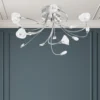 Flora 5 Lamp Semi-Flush Ceiling Light 2 Flora 5 Lamp Semi-Flush Ceiling Light -Chic Lighting Store 12815958 2034938641617605