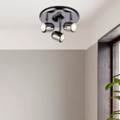 Phoenix 3 Lamp Spotlight Plate - Black Chrome -Chic Lighting Store 12816709 1364855431651873