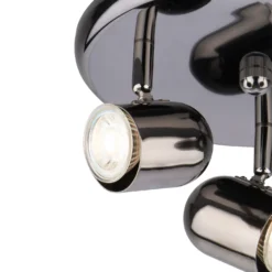 Phoenix 3 Lamp Spotlight Plate - Black Chrome -Chic Lighting Store 12816709 3364855431723717