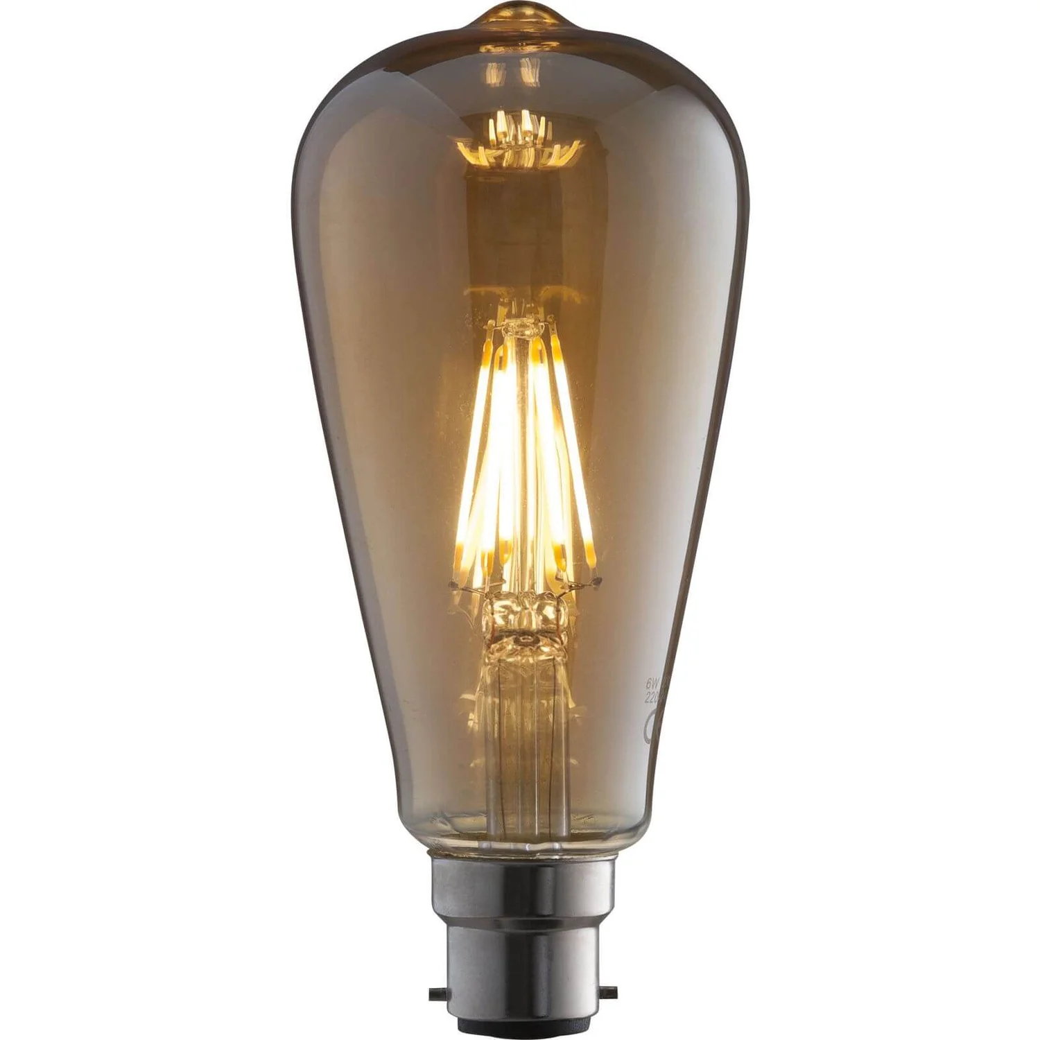 LED Filament ST64 6W B22 Vintage Light Bulb 3 LED Filament ST64 6W B22 Vintage Light Bulb