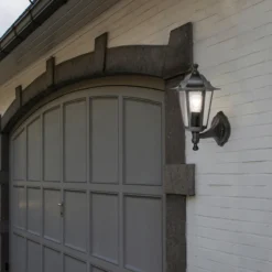 Lutec Corniche E27 Outdoor Wall Lantern - Black -Chic Lighting Store 12819209 1454952643020772