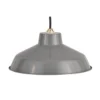 Retro Metal Easy Fit Pendant Light Shade - Grey 2 Retro Metal Easy Fit Pendant Light Shade - Grey -Chic Lighting Store 12819599 5794831916652279
