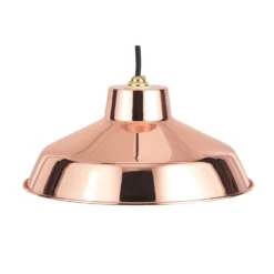 Retro Metal Easy Fit Pendant Light Shade - Copper