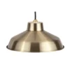 Retro Metal Easy Fit Pendant Shade - Brass 2 Retro Metal Easy Fit Pendant Shade - Brass -Chic Lighting Store 12819605 3204831916781015