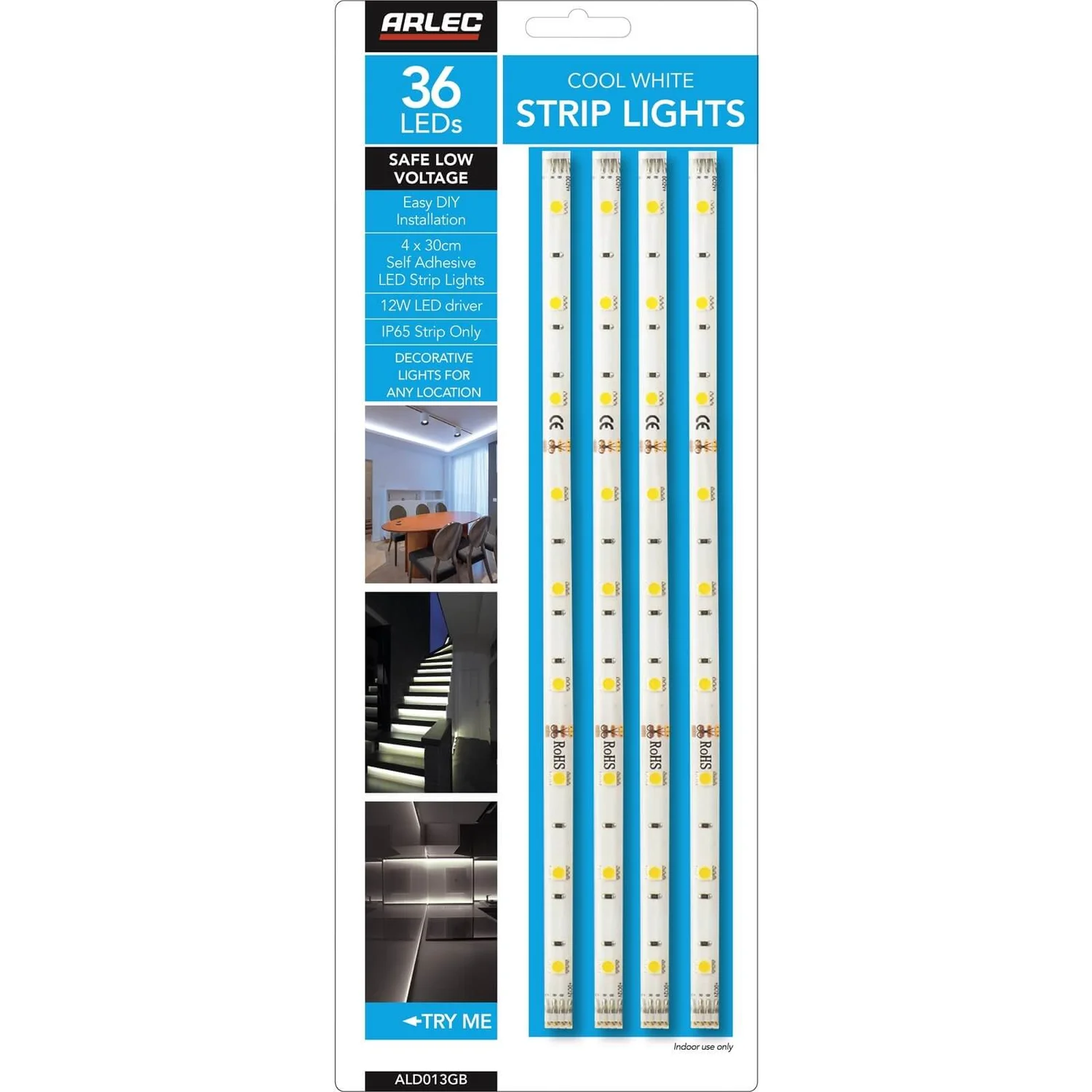 Arlec 4 Cool White Strip Light Pack 11 Arlec 4 Cool White Strip Light Pack - Image 9
