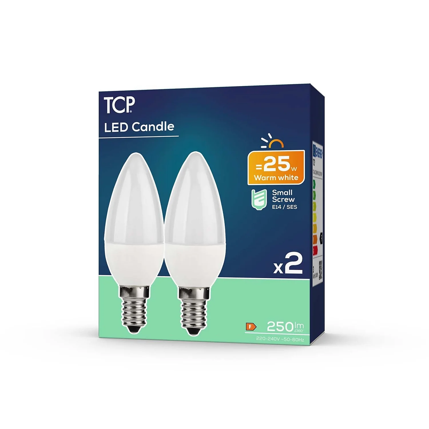 TCP LED Candle 25W SES Warm - 2 Pack 4 TCP LED Candle 25W SES Warm - 2 Pack - Image 2