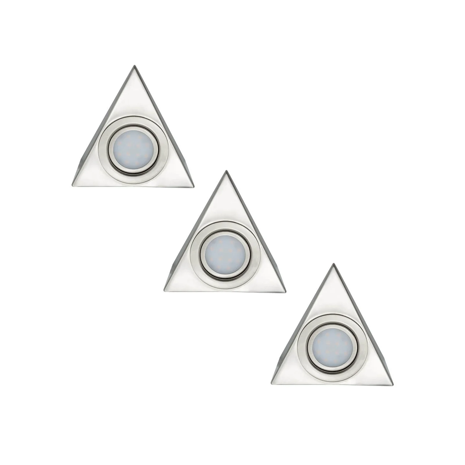 Arlec 3 Pack LED Triangle Cabinet Lights 3 Arlec 3 Pack LED Triangle Cabinet Lights
