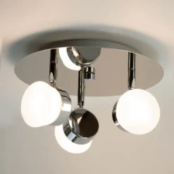 Paisley LED Bathroom Round Plate Spotlight - 3 X 4.5W -Chic Lighting Store 12826177 5864958071660986