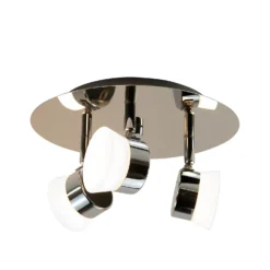 Paisley LED Bathroom Round Plate Spotlight - 3 X 4.5W -Chic Lighting Store 12826177 7004958071622001