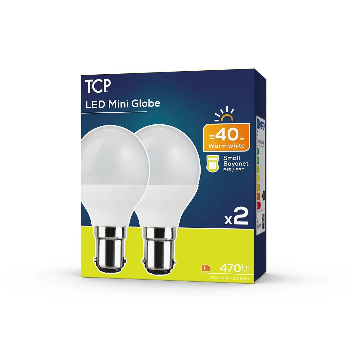 TCP LED Globe 40W SBC Warm Nd Light Bulb - 2 Pack 4 TCP LED Globe 40W SBC Warm Nd Light Bulb - 2 Pack - Image 2