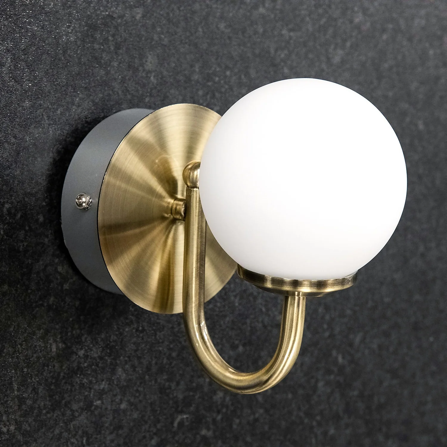 Victoria 6w Antique Brass LED Bathroom Wall Light 3 Victoria 6w Antique Brass LED Bathroom Wall Light