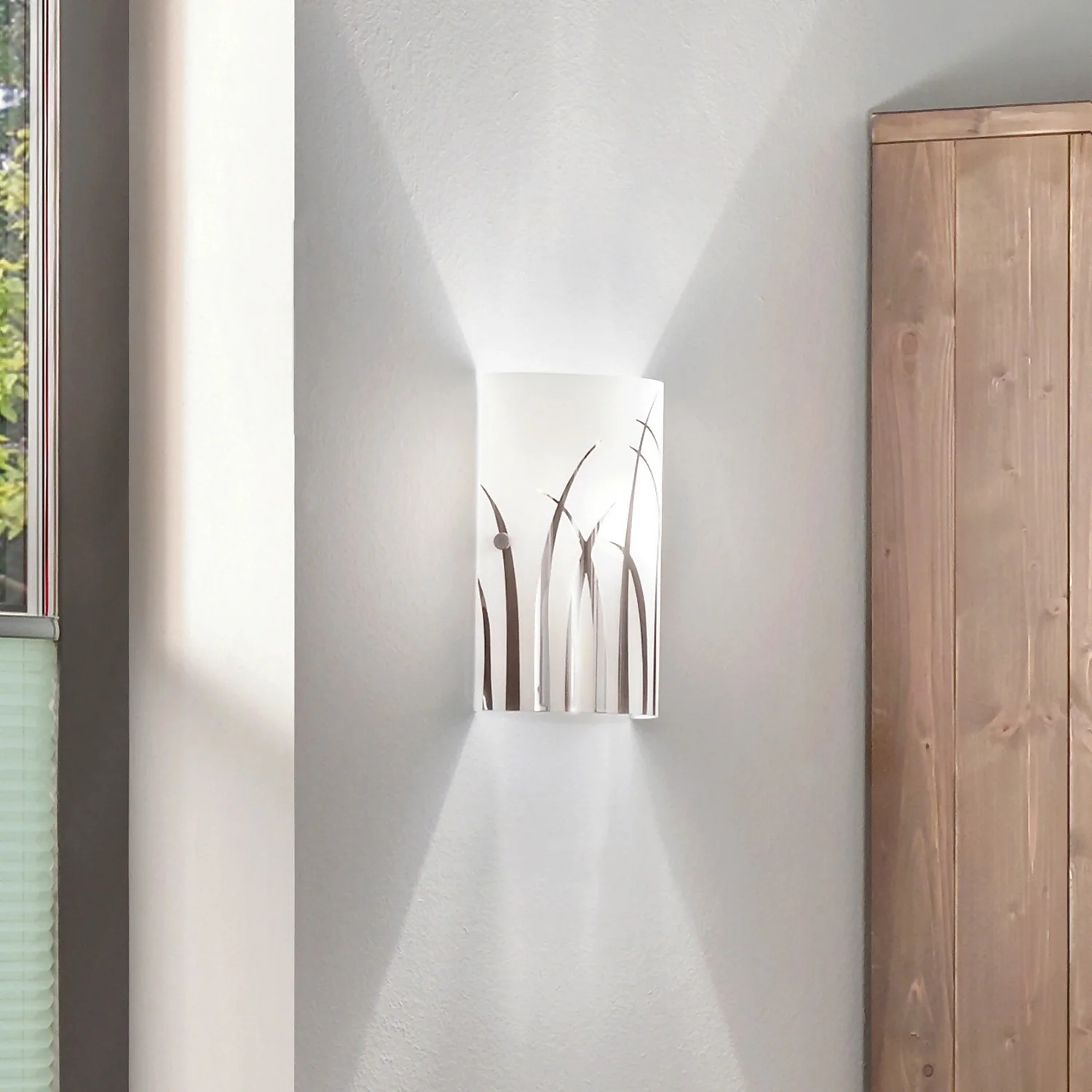 Eglo Rivato Wall Light - Chrome & White 3 Eglo Rivato Wall Light - Chrome & White