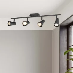 Swansea 4 Lamp Spotlight Bar - Black Nickel -Chic Lighting Store 12828398 1644843436466015