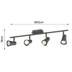 Swansea 4 Lamp Spotlight Bar - Black Nickel -Chic Lighting Store 12828398 8674843436495076