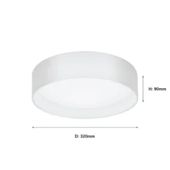 Eglo Pasteri Small Flush Light - White 10 Eglo Pasteri Small Flush Light - White -Chic Lighting Store 12836398 2114833171571893