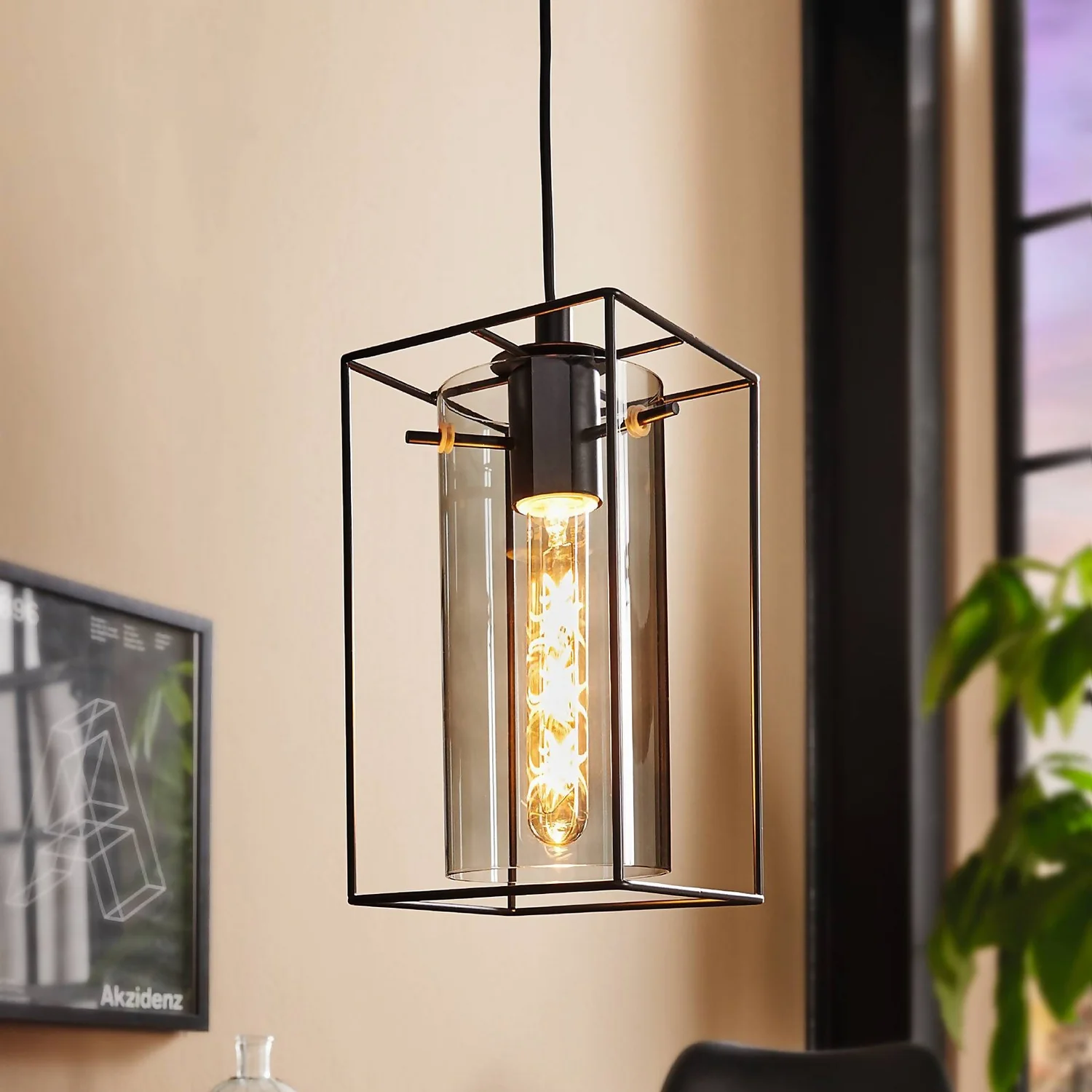 Eglo Loncino 1 Light Pendant Light - Black 3 Eglo Loncino 1 Light Pendant Light - Black