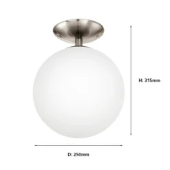 Eglo Rondo Flush Light - Satin Nickel 9 Eglo Rondo Flush Light - Satin Nickel -Chic Lighting Store 12836618 1335038705982598