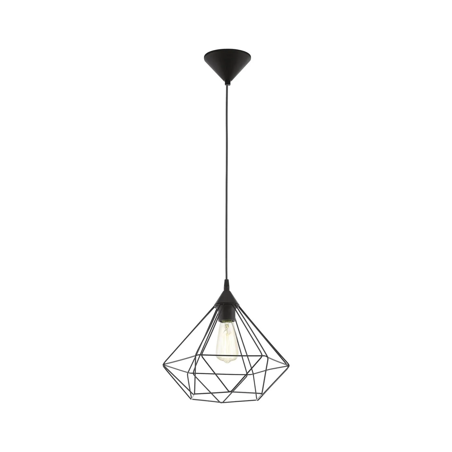 Eglo Tarbes Large Pendant Light - Black 4 Eglo Tarbes Large Pendant Light - Black - Image 2