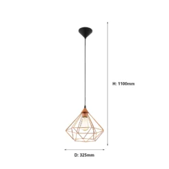 Eglo Tarbes Large Pendant Light - Copper 8 Eglo Tarbes Large Pendant Light - Copper -Chic Lighting Store 12836715 6214833170588331