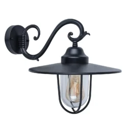 Lutec Lucy Outdoor Wall Lantern - Black -Chic Lighting Store 12840500 2324952694837837