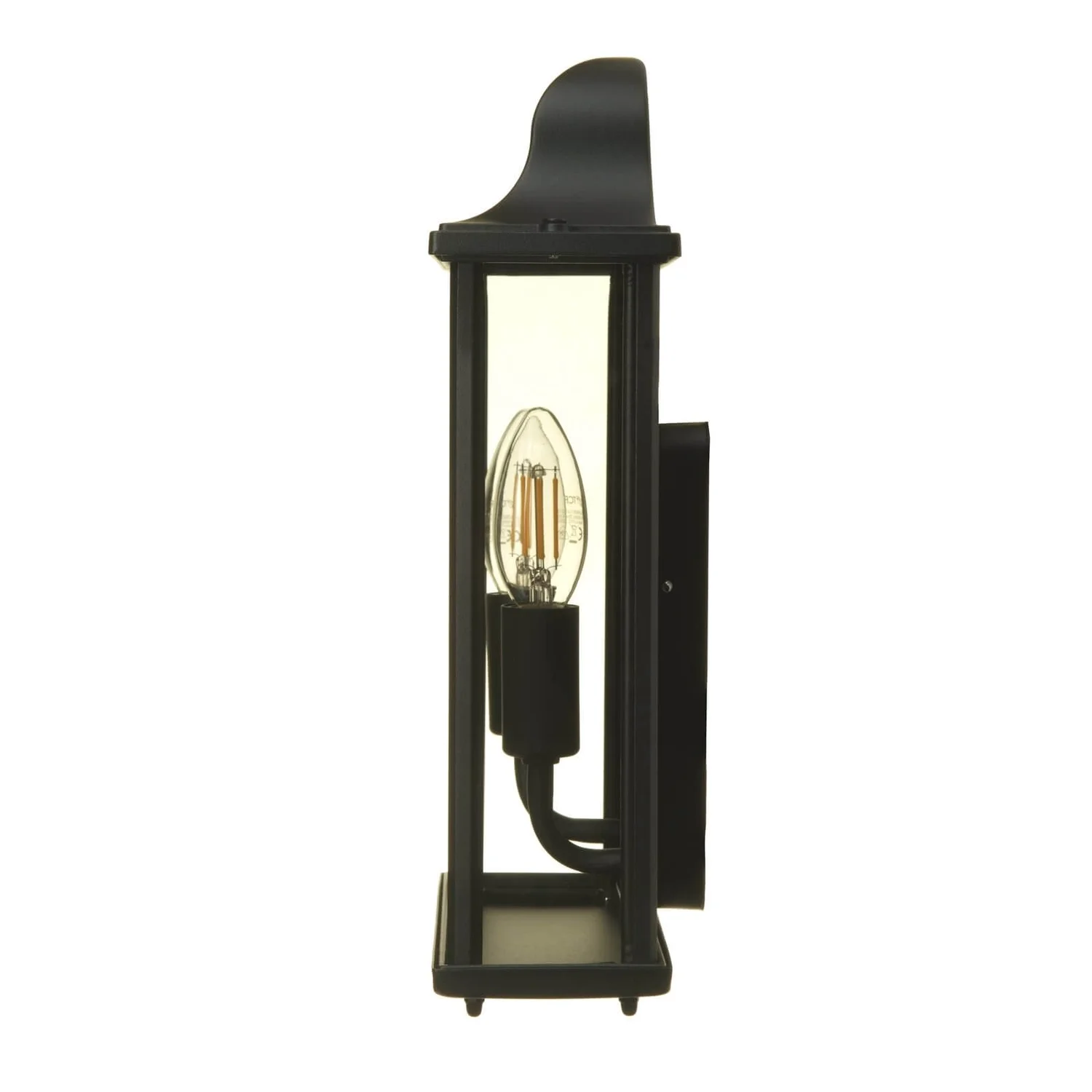 Lutec Holly Outdoor Wall Lantern - Black 8 Lutec Holly Outdoor Wall Lantern - Black - Image 6