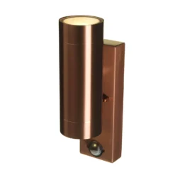 Lutec Rado Up & Down Outdoor Wall Light With PIR Motion Sensor - Copper -Chic Lighting Store 12840519 2134833192493926