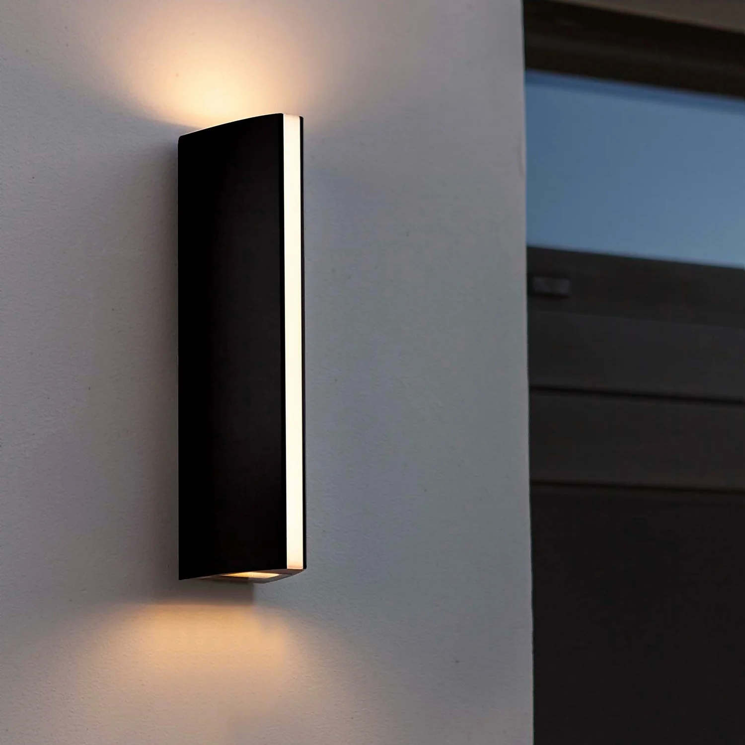 Lutec Leo LED Up & Down Outdoor Wall Light - Anthracite 3 Lutec Leo LED Up & Down Outdoor Wall Light - Anthracite