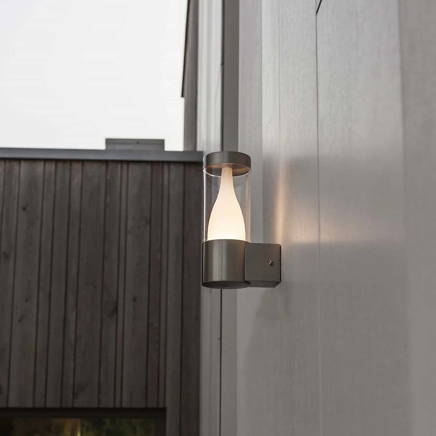 Lutec Virgo LED Stainless Steel Outdoor Wall Light 5 Lutec Virgo LED Stainless Steel Outdoor Wall Light - Image 3