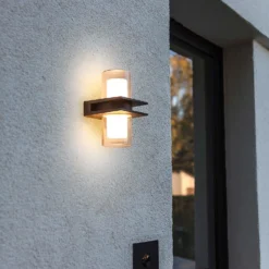 Lutec Tango LED Up & Down Outdoor Wall Light - Anthracite -Chic Lighting Store 12840635 2044952683082967