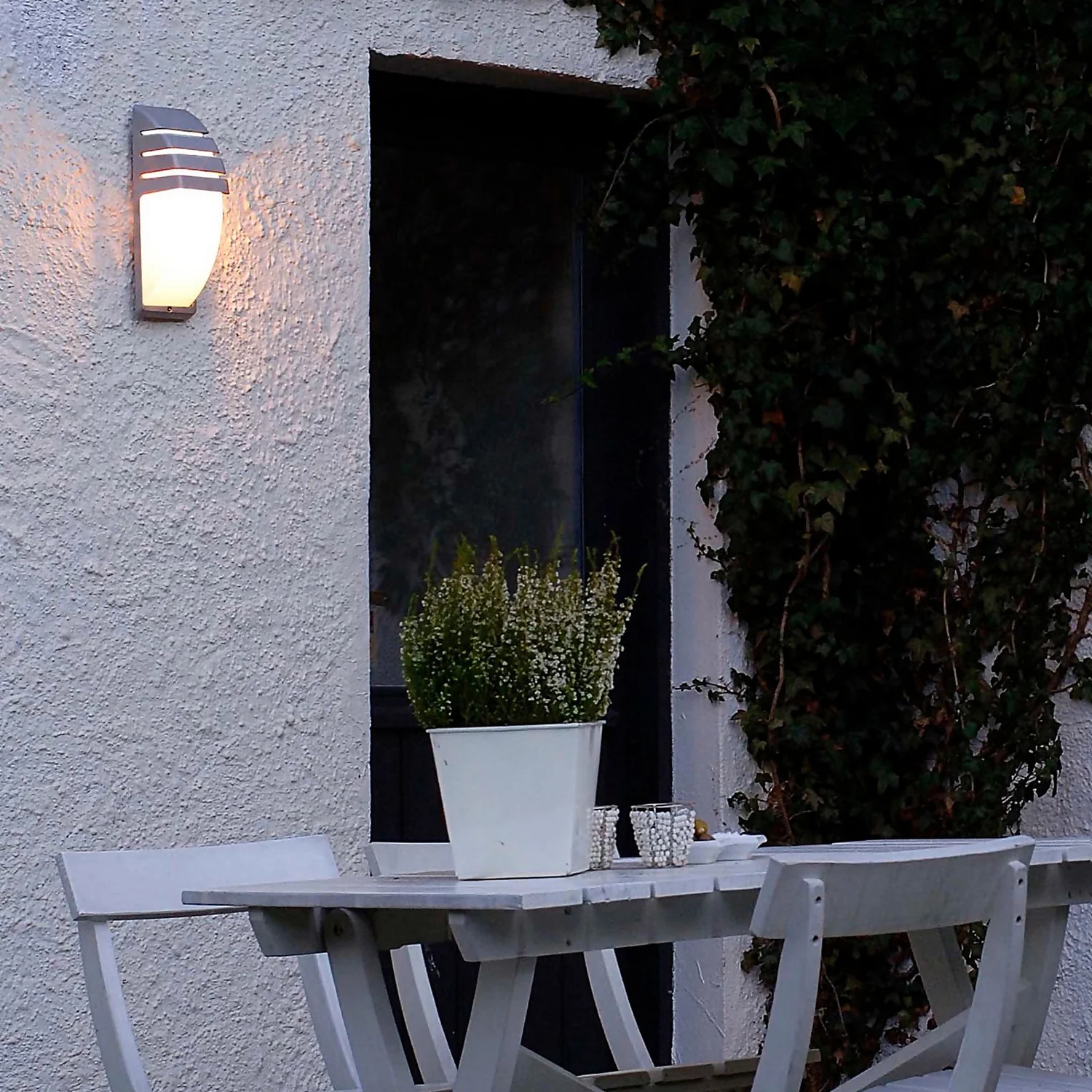 Lutec City Outdoor Bulkhead Wall Light - Anthracite 5 Lutec City Outdoor Bulkhead Wall Light - Anthracite - Image 3