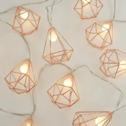None Copper Geo Battery String Lights -Chic Lighting Store 12842422 1974934499115161