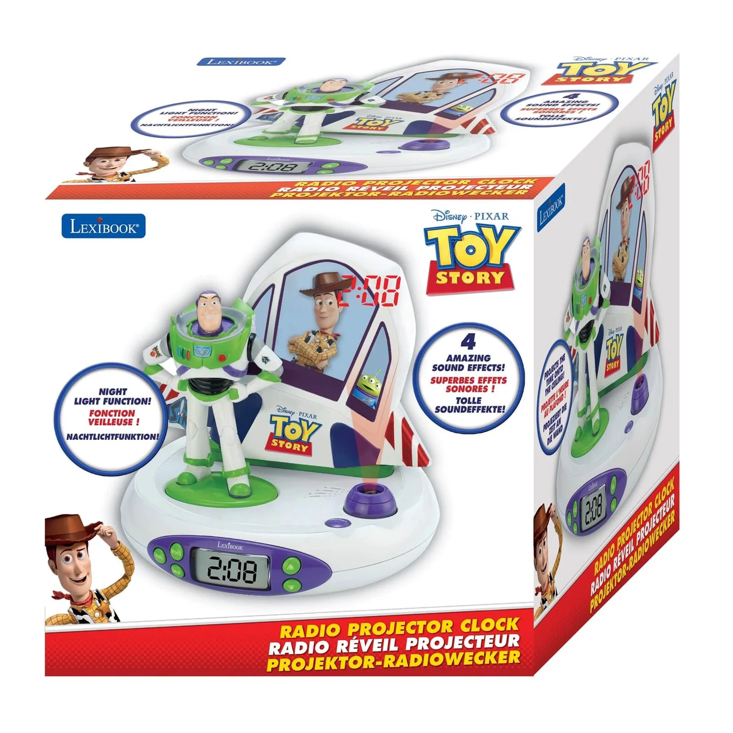 None Disney Toy Story Projector Clock With Sounds 5 None Disney Toy Story Projector Clock With Sounds - Image 3
