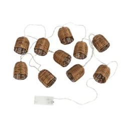 None Rattan Bell Battery String Lights -Chic Lighting Store 12845159 1954867915131123
