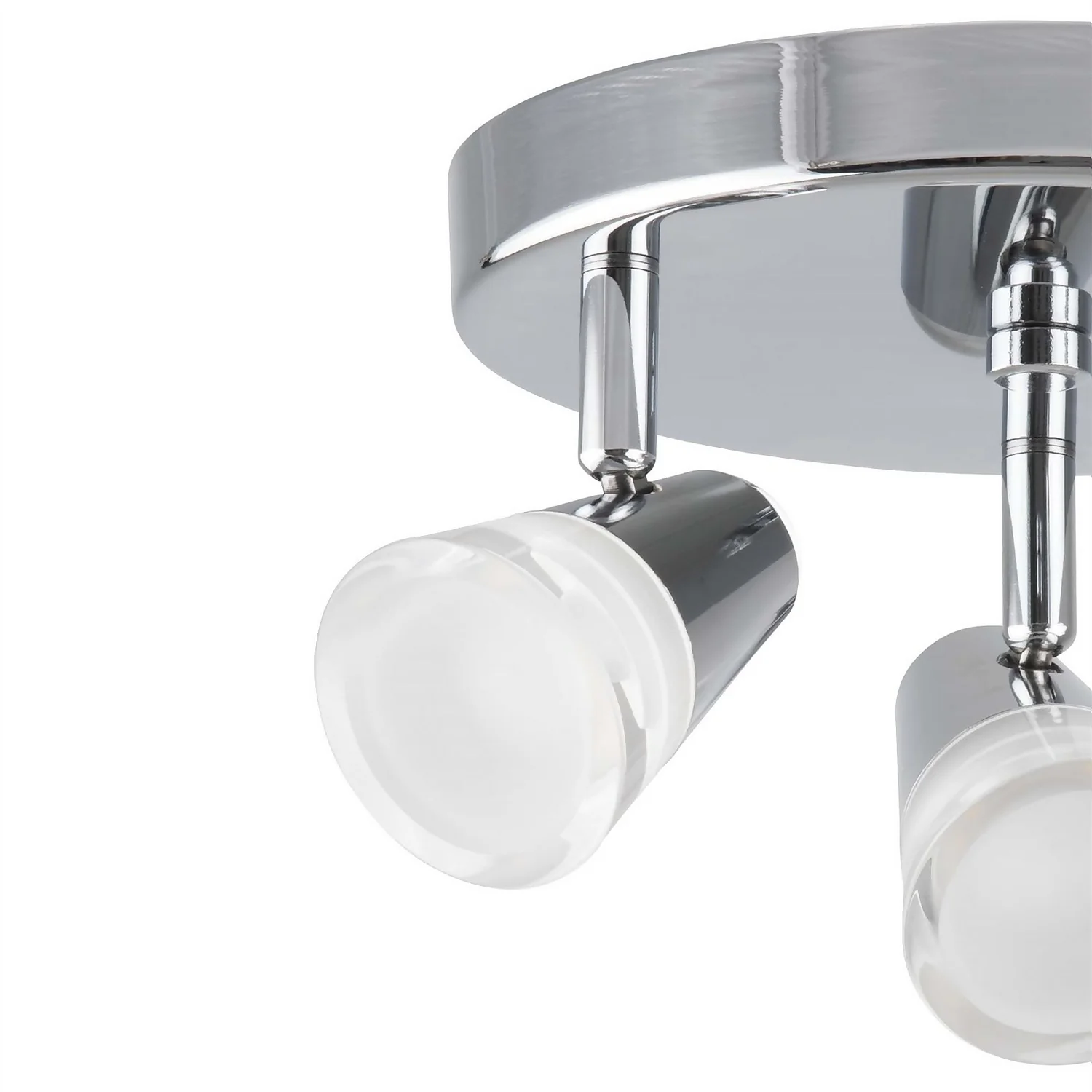 Rhea 3 Lamp Spotlight Plate - Polished Chrome 6 Rhea 3 Lamp Spotlight Plate - Polished Chrome - Image 4