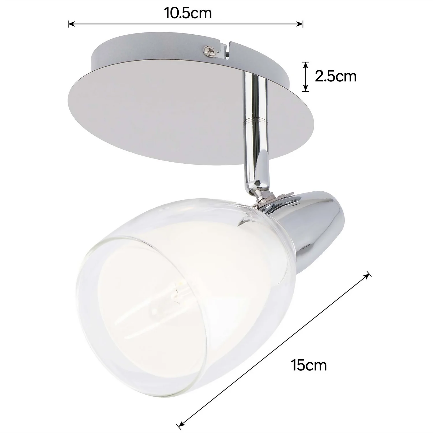 Eliza Single Lamp Spotlight - Chrome 6 Eliza Single Lamp Spotlight - Chrome - Image 4