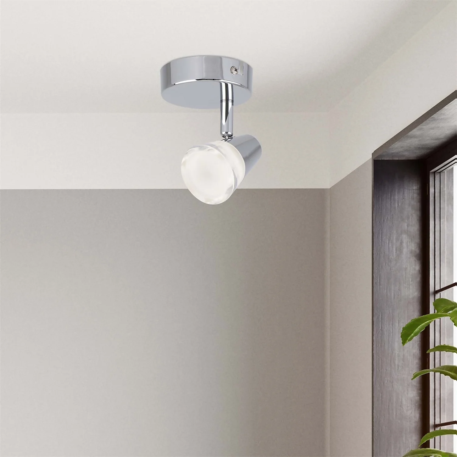 Rhea Single Lamp Spotlight - Polished Chrome 4 Rhea Single Lamp Spotlight - Polished Chrome - Image 2