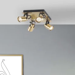 Lucy 4 Lamp Spotlight Bar - Gold & Black 10 Lucy 4 Lamp Spotlight Bar - Gold & Black -Chic Lighting Store 12882219 1494843518635151